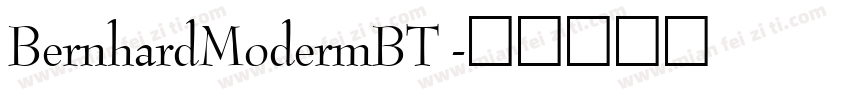 BernhardModermBT 字体转换